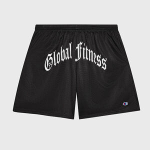 Black Mesh Shorts