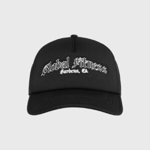 Black Global Fitness Mesh Hat